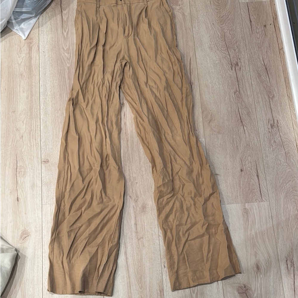 Zara women’s high waisted wide legtrousers